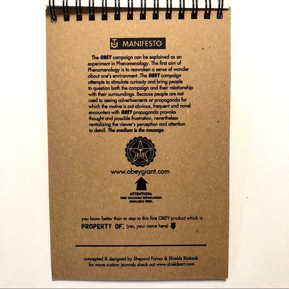 *SIGNED* Shepard Fairey OBEY Journal - Picture 7 of 12